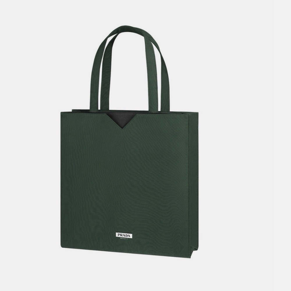 New Prada Beauty Green tote